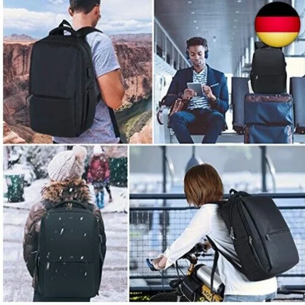 Besttravel Laptop Backpack Travel Bag Black COlor Men&#039;s Work for 15.6 Inch Notebook,