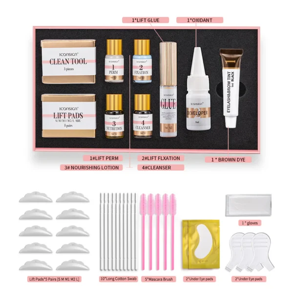 ICONSIGN Lash Lift Eyelash Eyebrow Dye Self Care Beauty Tint Kit Lashes Perm Set Brow Lamination Makeup Tools At Home