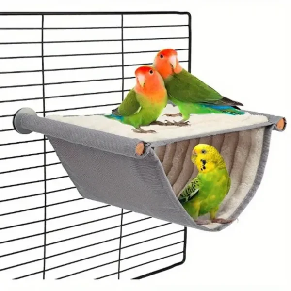 Pet Bird Hammock for Parrot Bird Parrot Nest Home Soft House Plush Hammock Tent Cage Perch Stand for Parrots Budgies Parakeet Pet Accessories