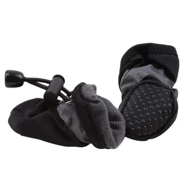 Check out these popular 4-piece set of pet paw protection accessories! These waterproof dog shoes are made from durable rubber, perfect for keeping your furry friend&#039;s paws safe and comfortable