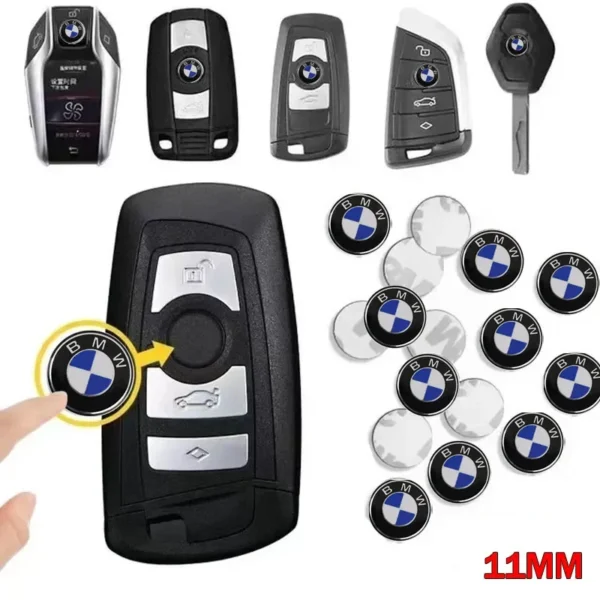 11/14Mm Aluminum Car Remote Detail Addition Key Sticker Emblem Auto Accessories for Performance F30 F10 E90 F20 E46 E60 E70 E39 E36 E87 E92