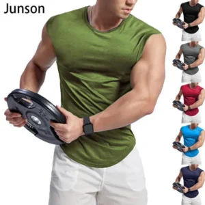 New Men'S Clothes Sleeveless T Shirts for Men Active Lifestyle  Fitness & GYM Tank Tops Cotton Workout Gym Yoga Vests Mens Cotton Tshirts Get Fit & Workout Shirts Muscle Training Shirts Mens Tops plus Size XS-3XL