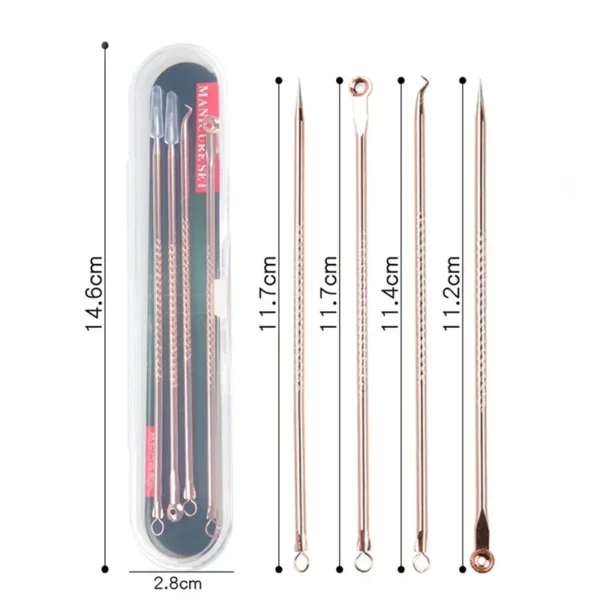 German Ultra-Fine No. 5 Cell Pimples BlackheadAcne Clip Home Skincare Routine Tweezers Beauty Face Health Salon Special Blackhead Remover Acne Needle Tool