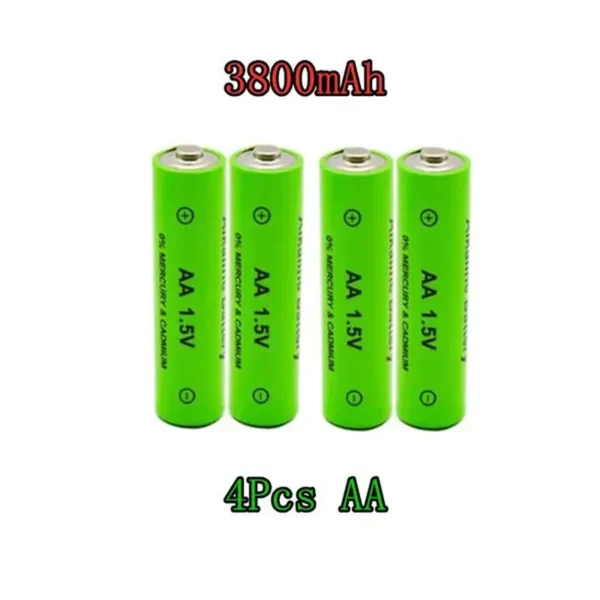 2/4/6/8/10/12/16/20/24PCS 3000Mah Batteries Power Alkaline 1.5V AAA or 3800Mah 1.5V AA Rechargeable Battery