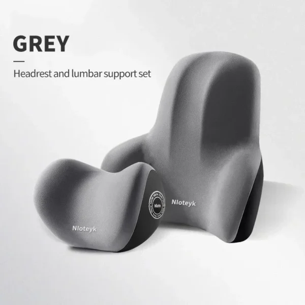 Car Neck Cushion Memory Foam Comfortable Car Lumbar Support for Car Supplies Universal Neck Pillow Waist Cushion Car Seat Car Assesories