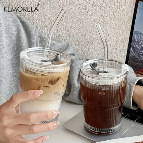 Transparent glass for coffee