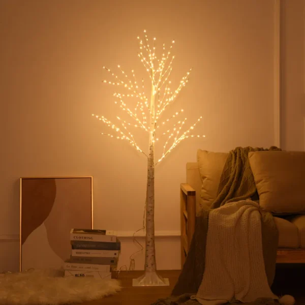 LED Light Birch Tree