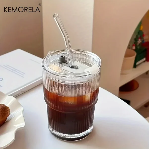 Transparent glass for coffee