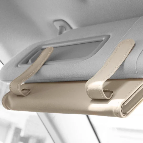 Simple Hook/Strap Universal Car Tissue Holder PU Leather Hanging Practical Simple Paper Towel Clip Backseat Tissue Case Auto Interior Accessories