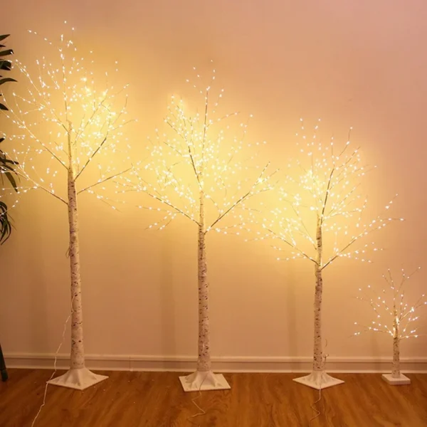 LED Light Birch Tree