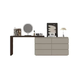 Italian Minimalist Simple Multifunctional Makeup Table: An Addition to the Bedroom Dresser Top Collection