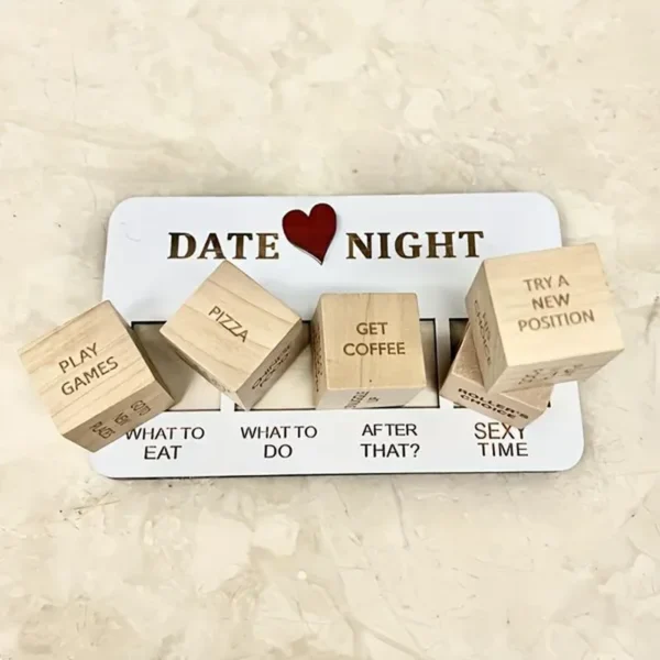 Creative Wooden Couple Love Life Dating Dice Game - Perfect Couple Gifts for Boyfriend, Wedding, Anniversary