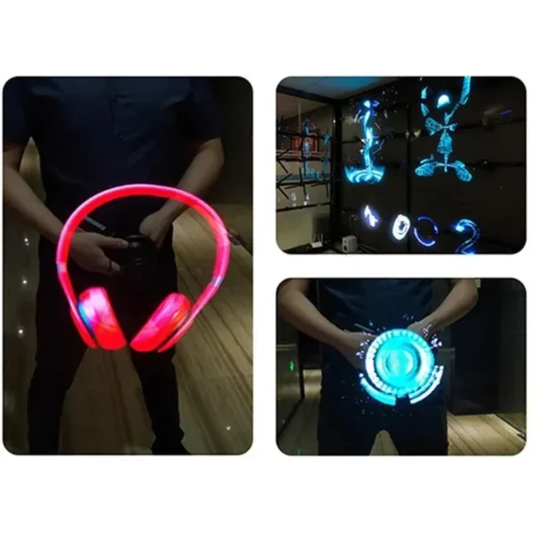 3D Hologram Fan Advertising Display Visual Art Projector W/ 224 LED Beads Easily Control Floating Art Decorative Holo Graphic