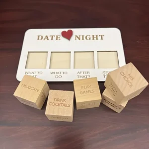 Creative Wooden Couple Love Life  Dating Dice Game - Perfect Couple Gifts for Boyfriend, Wedding, Anniversary