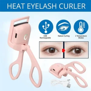 Heated Eyelash Curlers, Rechargeable Electric Eyelash Curler 2 Temperature Modes Beauty Make up  Heated Lash Curling Lasting Lash Tool (1.5S Warm-Up, Wait about 30S)