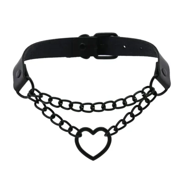 Black Leather Choker