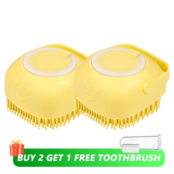 Shampoo Dispenser Pet Brush