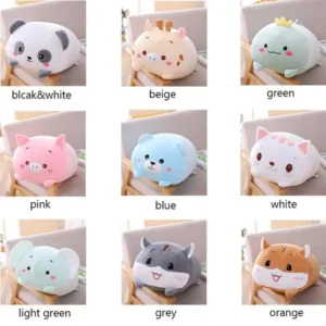 Animal Sweet Dinosaur Pig Cat Bear Plush Toy Soft Cartoon Panda Hamster Elephant Deer Cute Plushy Stuffed Doll Baby Pillow Gift