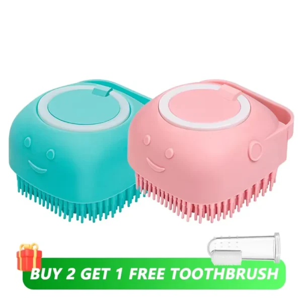 Shampoo Dispenser Pet Brush