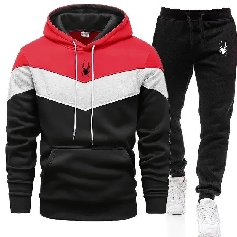 Men'S Clothing Casual Sweatshirt Suit Minimal Sweatshirts for Men Daily Tricolor Hoodies Hot High Quality 2024 Sports Tracksuit Jogging Hoodie & Sweatpants