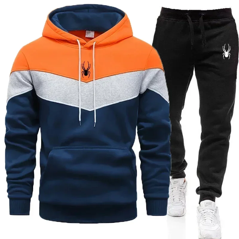 Men'S Clothing Casual Sweatshirt Suit Minimal Sweatshirts for Men Daily Tricolor Hoodies Hot High Quality 2024 Sports Tracksuit Jogging Comfortable home wear for men