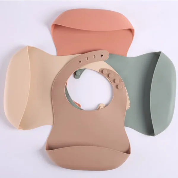 Silicone Baby Bib with a catcher