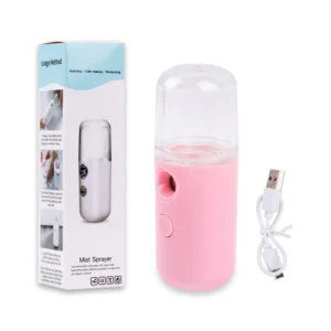 Cute Portable Mini Face Steamer Nanometer Spray Hydrator Steaming Humidifier Alcohol Disinfection Steam Mist Nebulizer Beauty Disinfector SPA