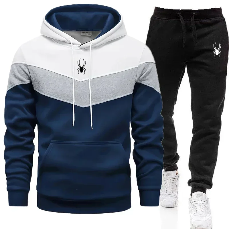 Men'S Clothing Casual Sweatshirt Suit Minimal Sweatshirts for Men Daily Tricolor Hoodies Hot High Quality 2024 Sports Tracksuit Jogging Gym clothes for men