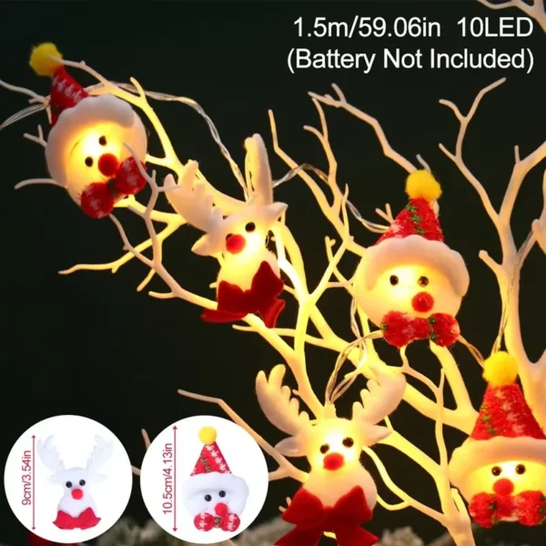 Cute Snowman LED Garland Lights