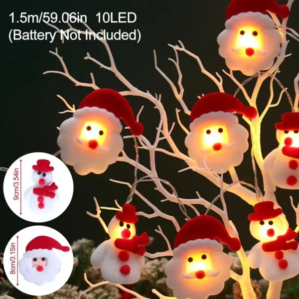 Cute Snowman LED Garland Lights