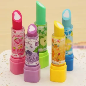 School Supplies 1 PC Lipstick Rotary Rubber Eraser Stationery Student Prize Children Gift Office School Supplies Random Color