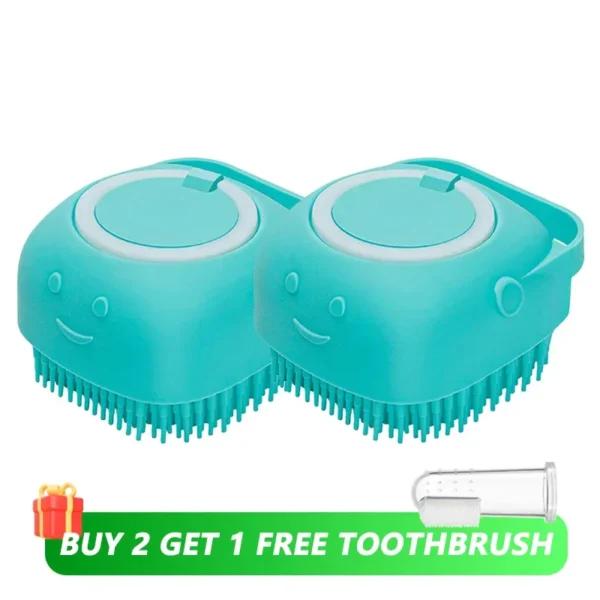 Shampoo Dispenser Pet Brush