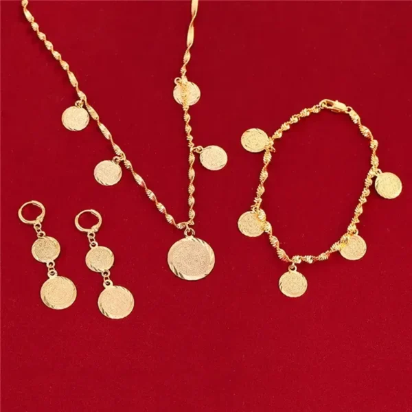 Cute Gold Plated Jewelry Set