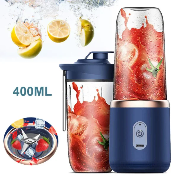 400+400Ml Stand Mixer Smoothie Maker Shaker Fitness Chopper Multifunction Kitchen Robot Mixer Milk Shaker