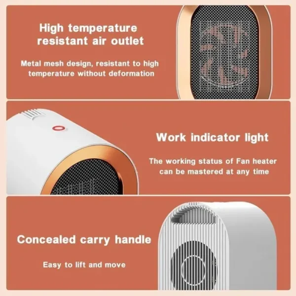 Portable Electric Heater with Thermostat