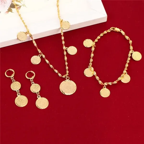 Cute Gold Plated Jewelry Set