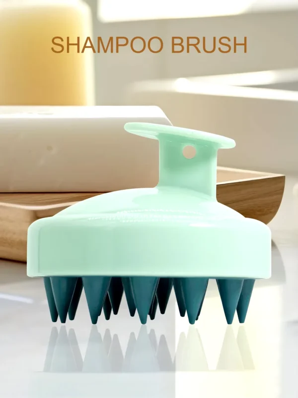 Silicone Shampoo Healthy Scalp Hair Massager Head Body Scalp Massage Brush Scalp Massage Brush Comb Magic Handle Brush Spa Massage Brush