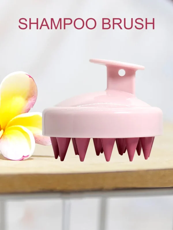 Silicone Shampoo Healthy Scalp Hair Massager Head Body Scalp Massage Brush Scalp Massage Brush Comb Magic Handle Brush Spa Massage Brush