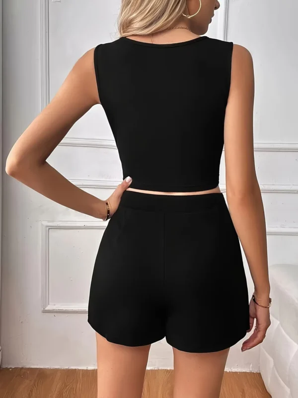 Casual Two Piece Skirt Set