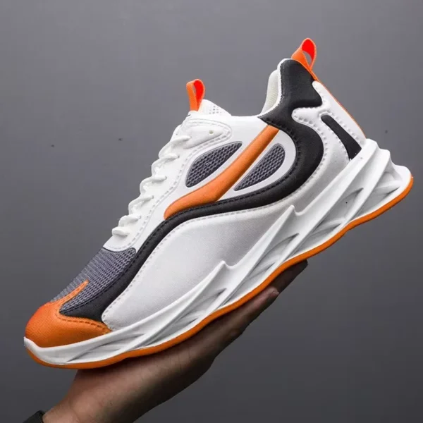 Men&#039;s Comfortable Shoes for Summer 2024: Breathable Fabric Casual Footwear with Thick Soles, Featuring a Trendy Korean Design for Sports Enthusiasts.