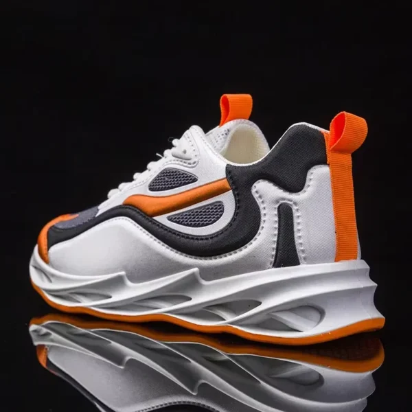 Men&#039;s Comfortable Shoes for Summer 2024: Breathable Fabric Casual Footwear with Thick Soles, Featuring a Trendy Korean Design for Sports Enthusiasts.
